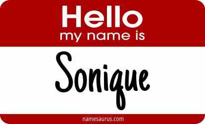 Hello my name is Sonique png download