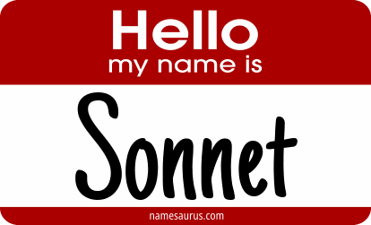 Hello my name is Sonnet png download