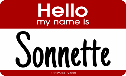 Hello my name is Sonnette png download