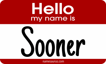 Hello my name is Sooner png download