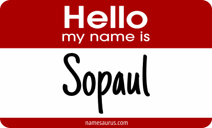 Hello my name is Sopaul png download
