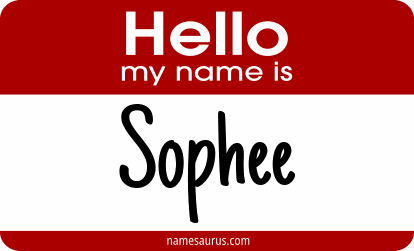 Hello my name is Sophee png download