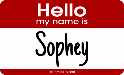 Hello my name is Sophey png download