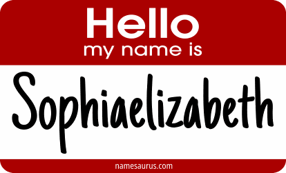 Hello my name is Sophiaelizabeth png download
