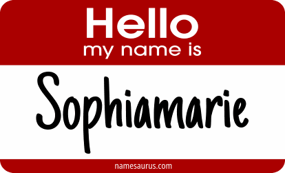Hello my name is Sophiamarie png download