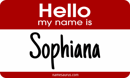 Hello my name is Sophiana png download