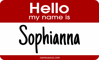 Hello my name is Sophianna png download
