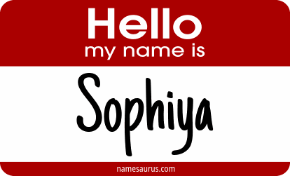 Hello my name is Sophiya png download