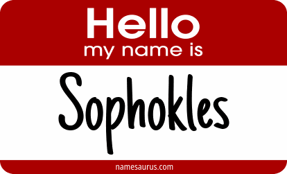Hello my name is Sophokles png download