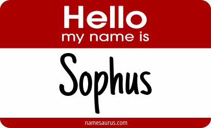 Hello my name is Sophus png download