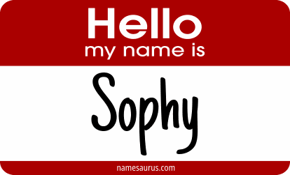 Hello my name is Sophy png download