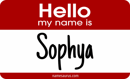 Hello my name is Sophya png download