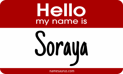 Hello my name is Soraya png download