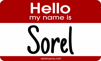 Hello my name is Sorel png download