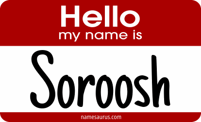 Hello my name is Soroosh png download