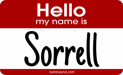 Hello my name is Sorrell png download