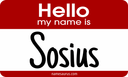 Hello my name is Sosius png download