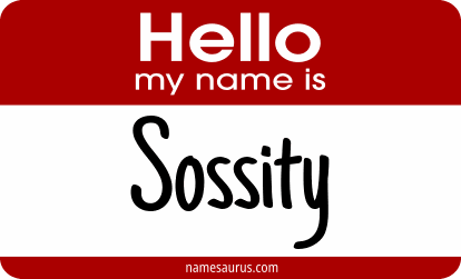 Hello my name is Sossity png download