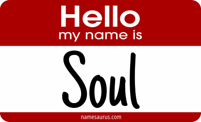 Hello my name is Soul png download