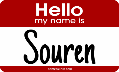 Hello my name is Souren png download