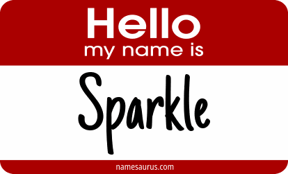 Hello my name is Sparkle png download