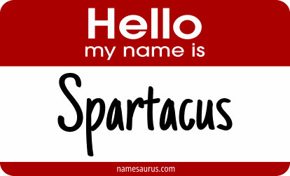 Hello my name is Spartacus png download