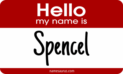 Hello my name is Spencel png download