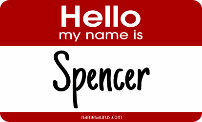 Hello my name is Spencer png download