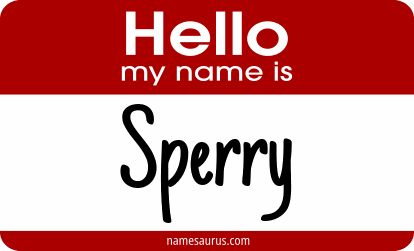 Hello my name is Sperry png download