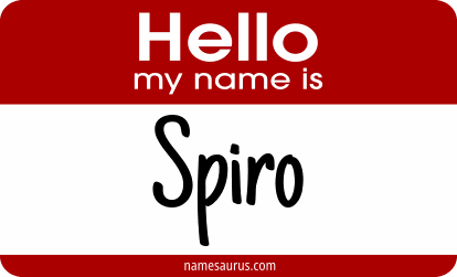 Hello my name is Spiro png download