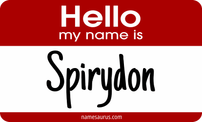 Hello my name is Spirydon png download