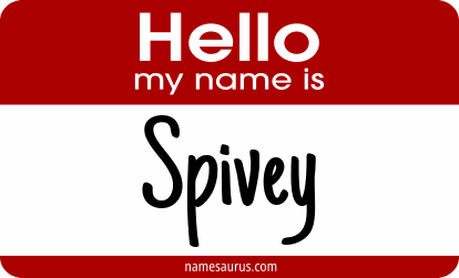 Hello my name is Spivey png download