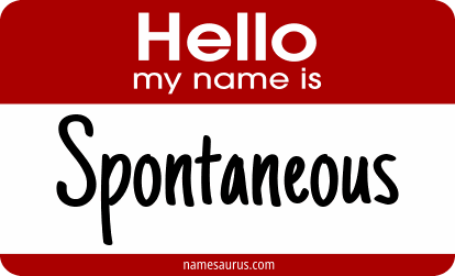 Hello my name is Spontaneous png download