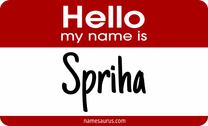 Hello my name is Spriha png download