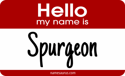 Hello my name is Spurgeon png download