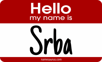 Hello my name is Srba png download
