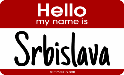 Hello my name is Srbislava png download