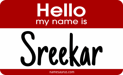 Hello my name is Sreekar png download
