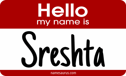 Hello my name is Sreshta png download