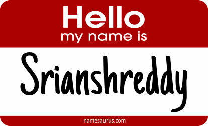 Hello my name is Srianshreddy png download
