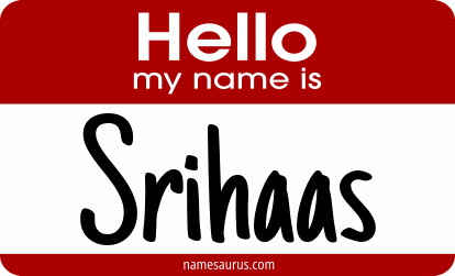 Hello my name is Srihaas png download