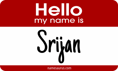 Hello my name is Srijan png download