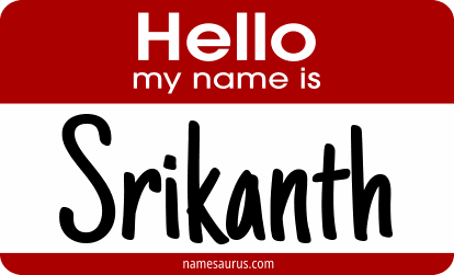 Hello my name is Srikanth png download
