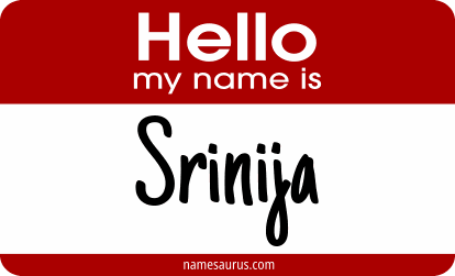 Hello my name is Srinija png download