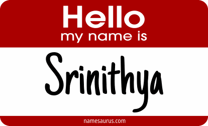 Hello my name is Srinithya png download