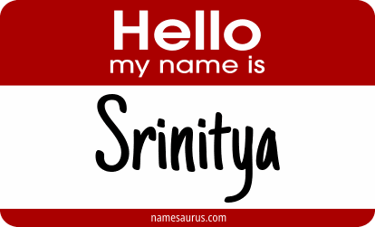 Hello my name is Srinitya png download