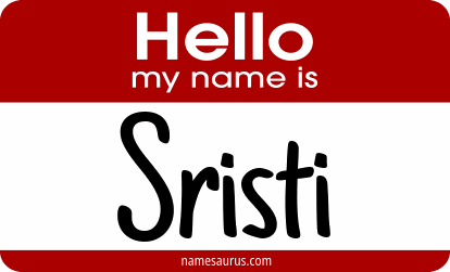 Hello my name is Sristi png download