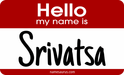 Hello my name is Srivatsa png download