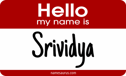 Hello my name is Srividya png download