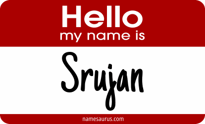 Hello my name is Srujan png download